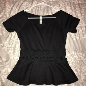 Open Peplum Top